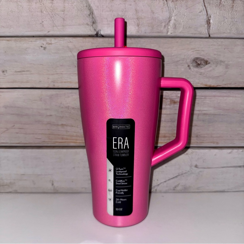 Brumate Era 30oz Leak Proof Tumbler - Glitter Pink - HTF Limited Release!